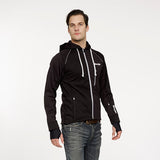 Men's Hoodie Black Silver 